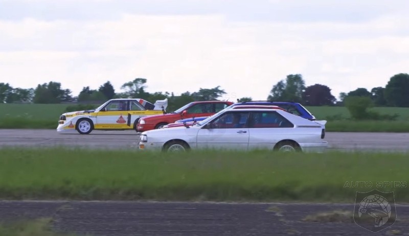 WATCH: 5 Legendary Audi Turbo 5 Cylinder Quattros Battle For Supremacy On the Track